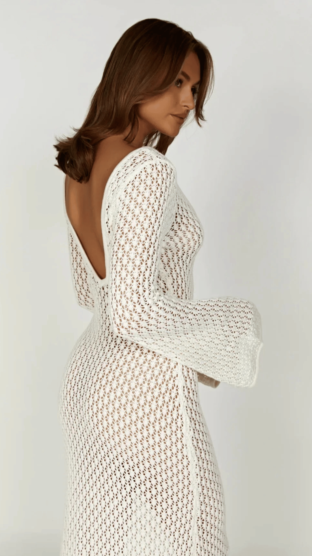 The Essentiel Crochet Maxi Dress