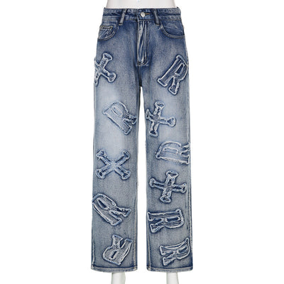 Patchwork Denim Jeans™